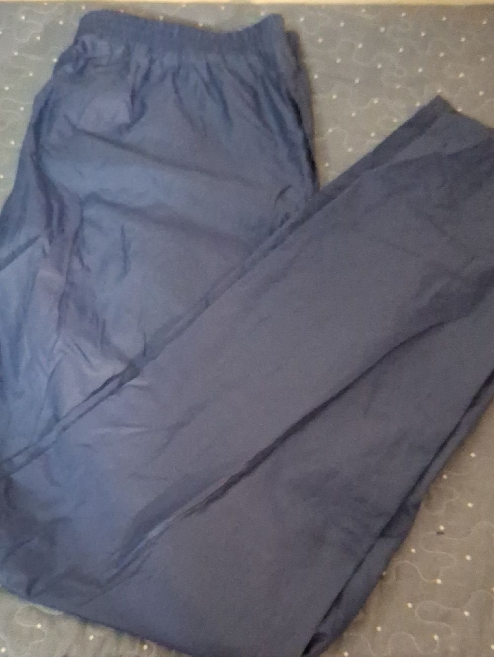 Nike Men's Navy Elastic Waist 100% Nylon Pants size large
